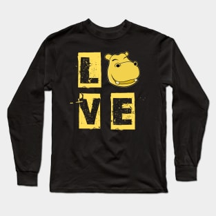 Love Hippo Long Sleeve T-Shirt